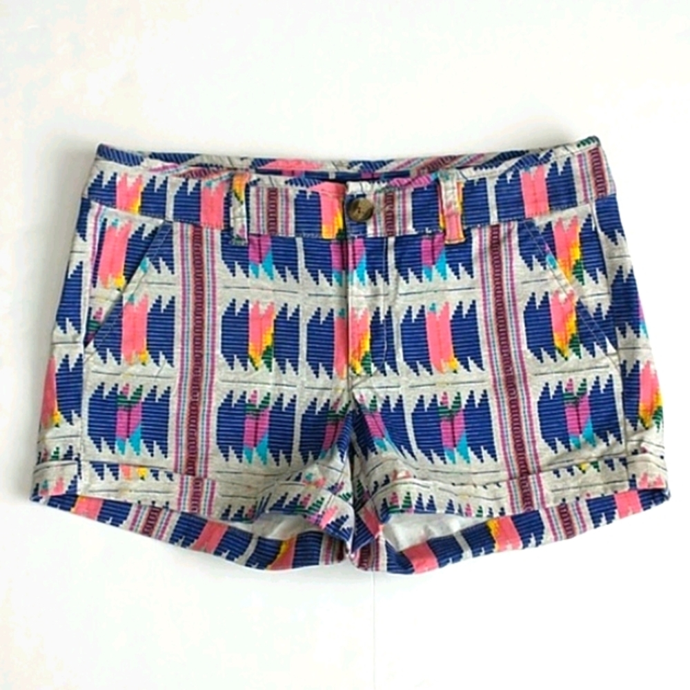 American Eagle Midi Stretch Multicolor Short Sz 6